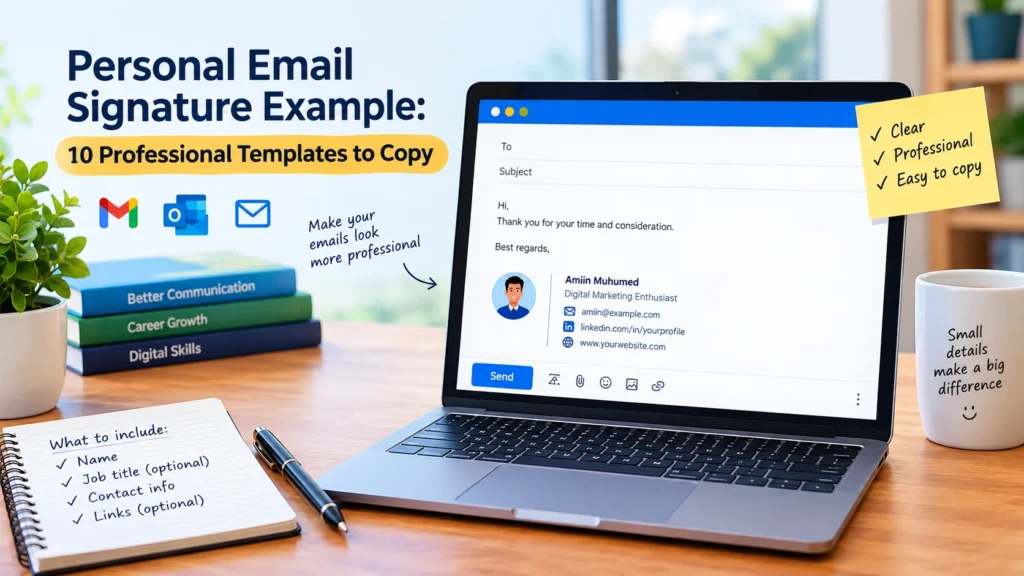 personal email signature example